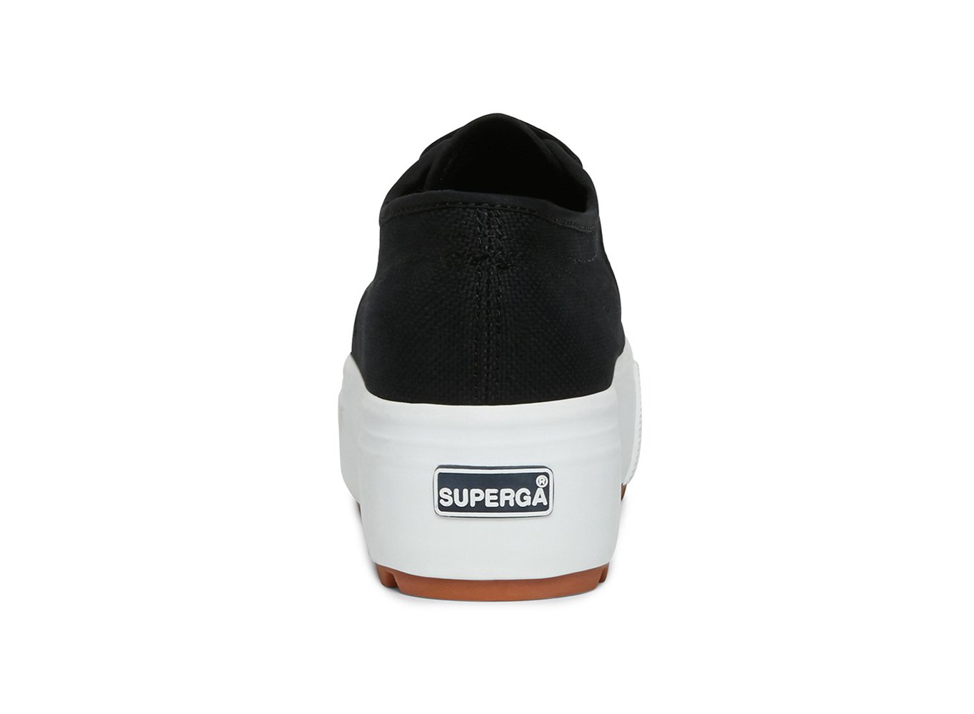 Superga Platform Womens - 2790 Tank - Black/White - YSTQF1807